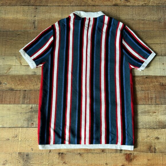 PJ Paul Jones Mens Striped Short Sleeve Button-Up Shirt - L - Picture 6 of 6